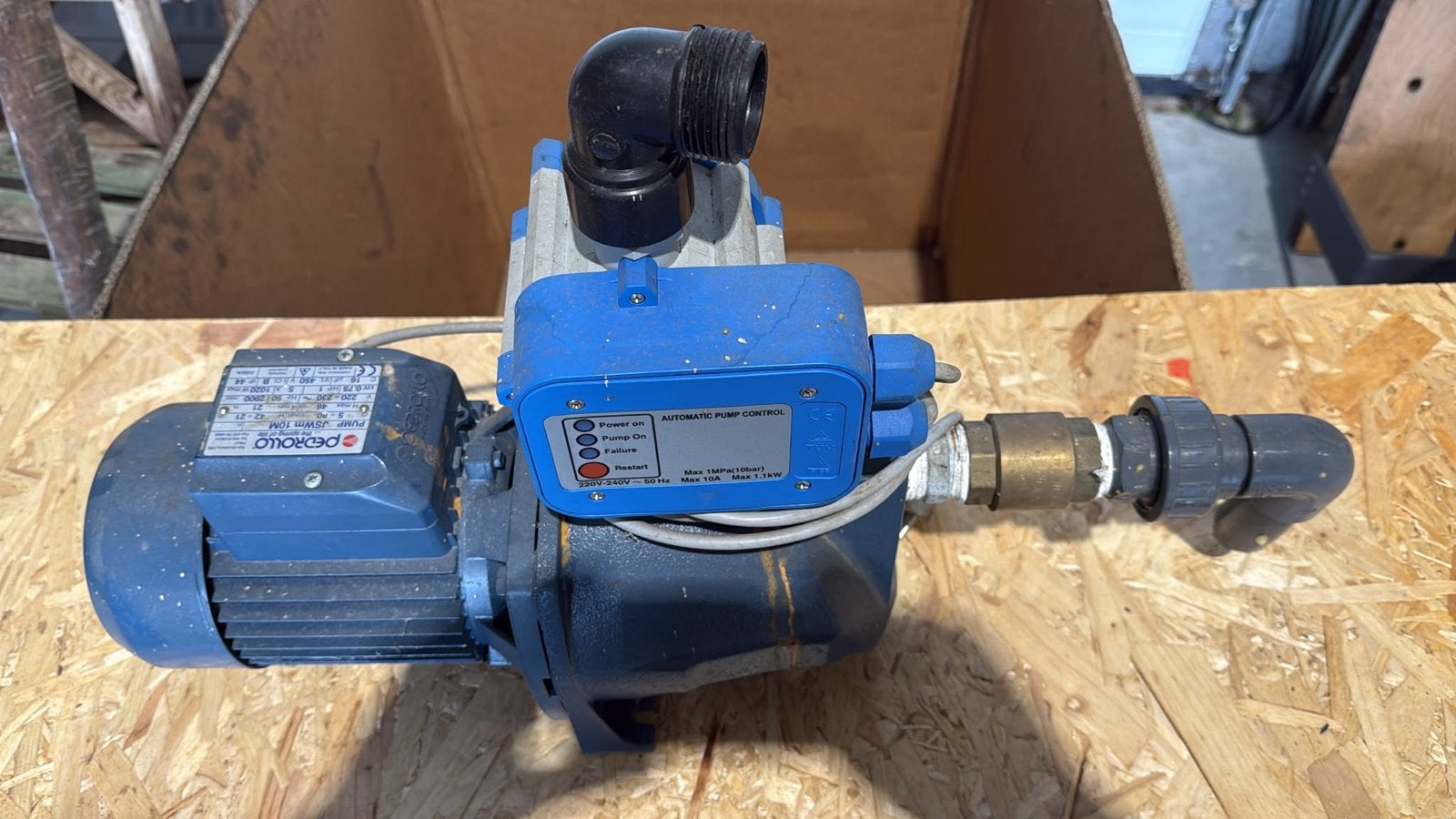 Pedrollo JSWm 10M Bronpomp 220V met automatische regeling, Ophalen of Verzenden, Gebruikt, Elektrisch, Bronpomp