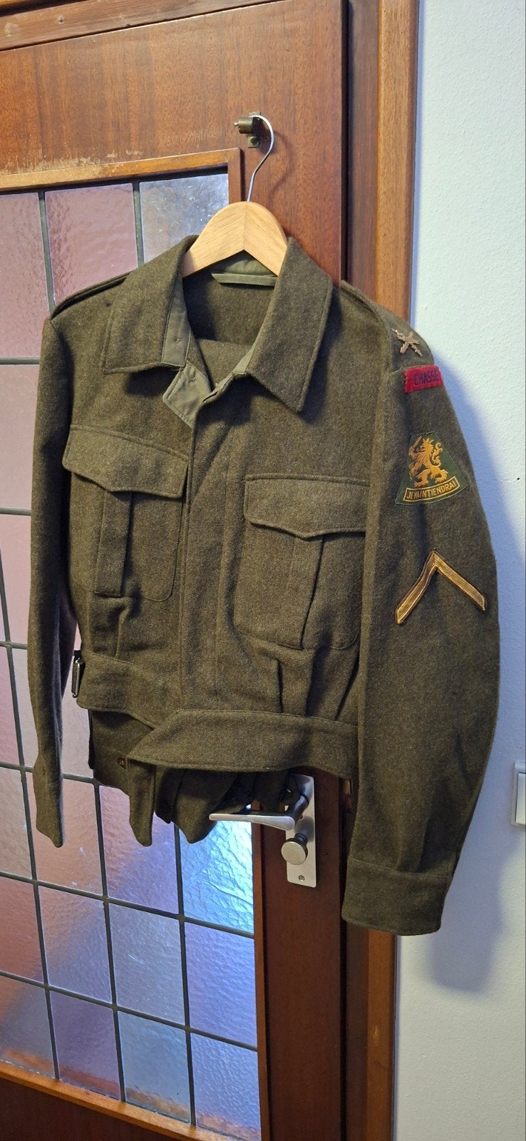 Vintage Nederlandse Militaire Battledress Uniform(Jaren '60), Ophalen of Verzenden, Landmacht, Nederland, Kleding of Schoenen