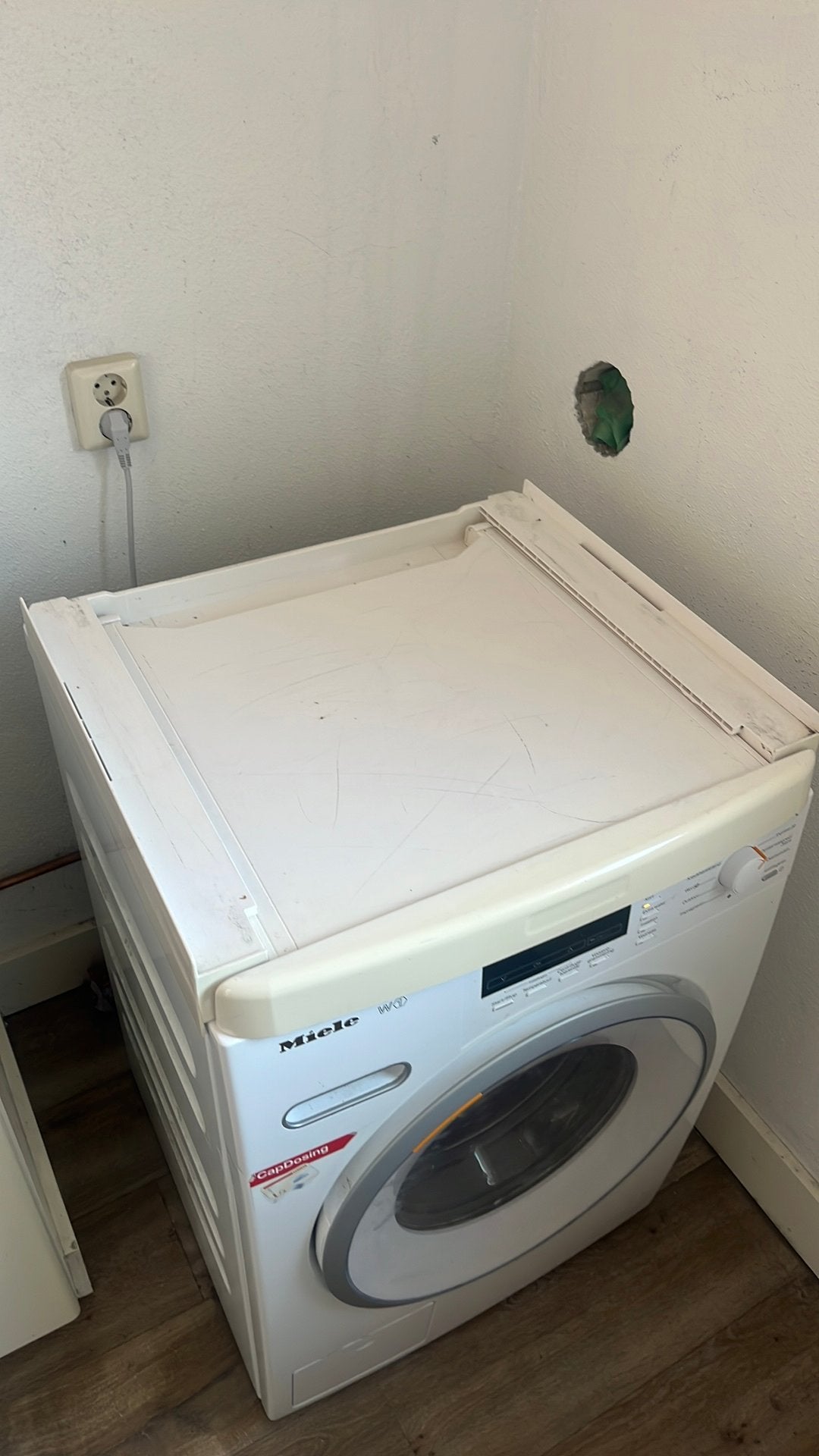 Tissenstuk wasmachine droger, Ophalen, Gebruikt, 1200 tot 1600 toeren