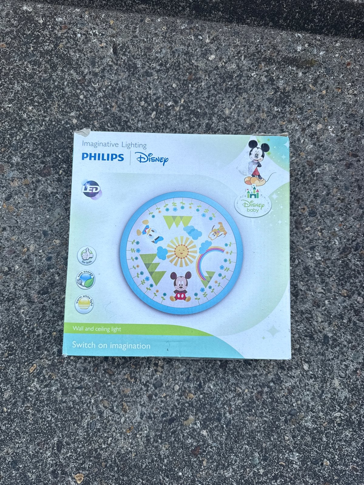 Philips Disney Mickey Mouse LED Plafondlamp, Nieuw, Ophalen of Verzenden, Meerkleurig, Lamp