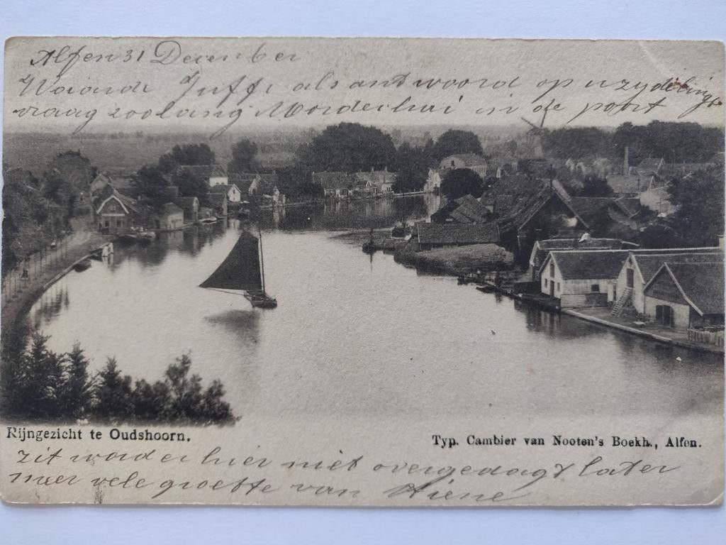X301 Alphen aan den Rijn Oudshoorn 31 dec 1901 / 1 jan 1902, Ophalen of Verzenden, Voor 1920, Zuid-Holland
