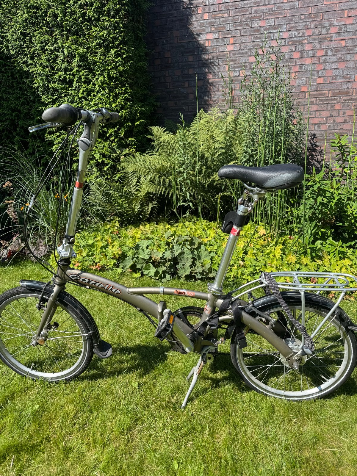Gazelle Tranza Xtra vouwfiets, Fietsen en Brommers, Ophalen, Gebruikt, Velgrem, Versnellingen