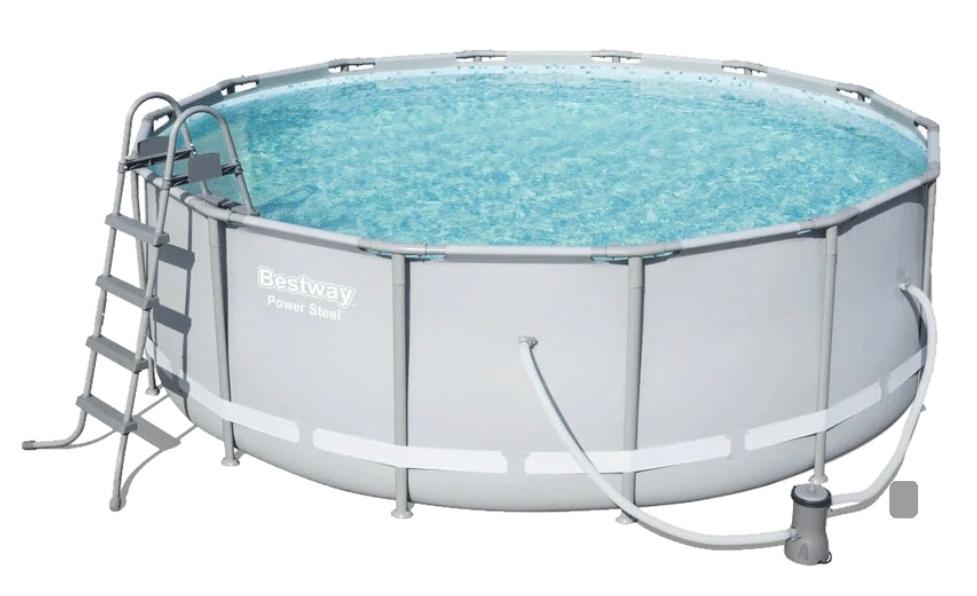 Zwembad te koop, Tuin en Terras, Zwembaden, Gebruikt, Rond, 300 cm of meer, Ophalen