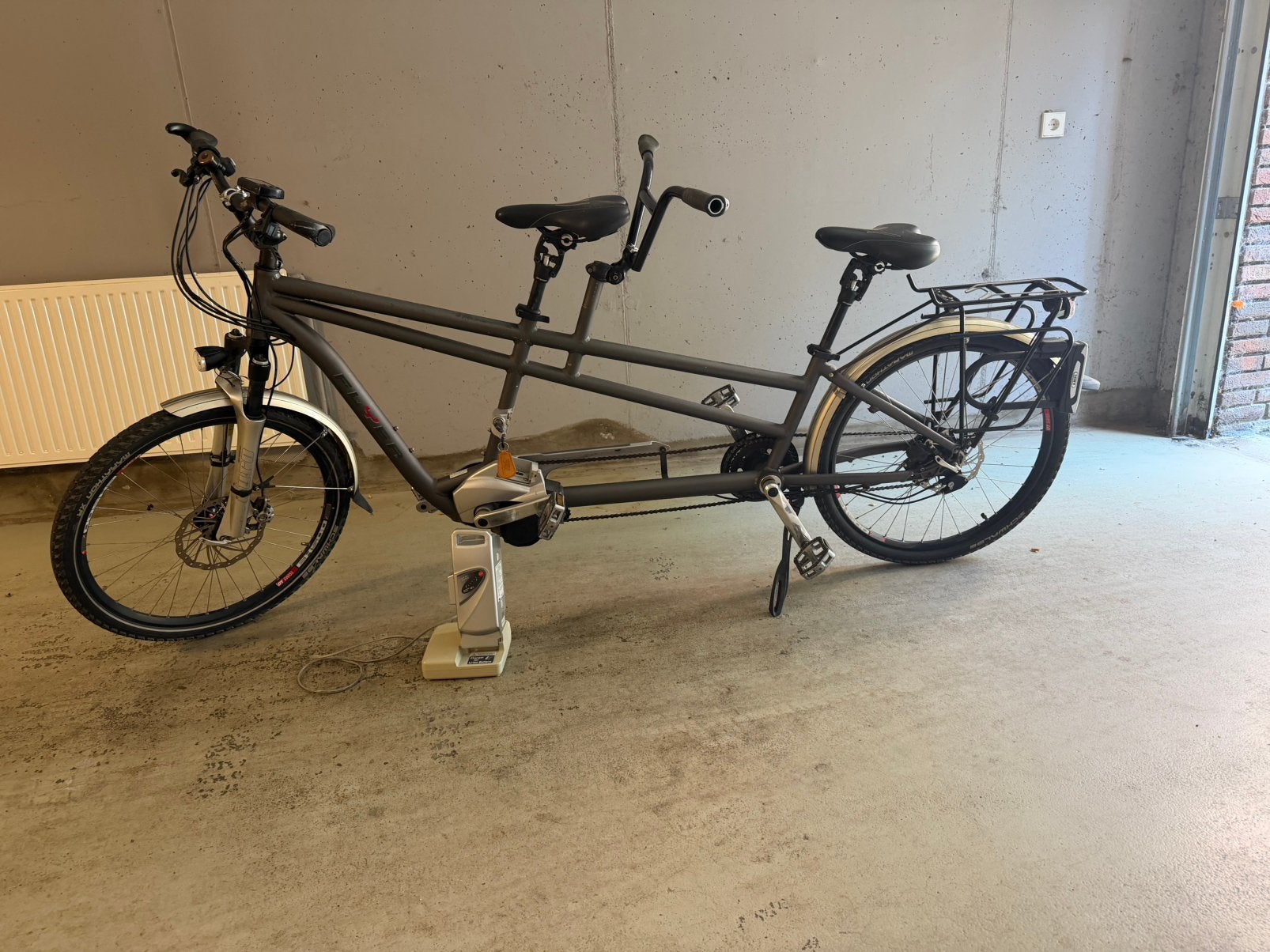 Flyer tandem elektrisch met Rohloffnaaf, Fietsen en Brommers, Fietsen | Tandems, Ophalen, Vering, 10 tot 15 versnellingen, Zo goed als nieuw