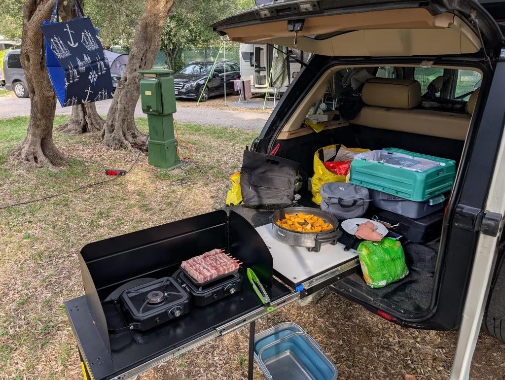 Uitschuifkeuken auto 4x4 mini camper, Caravans en Kamperen, Ophalen, Zo goed als nieuw, Overige