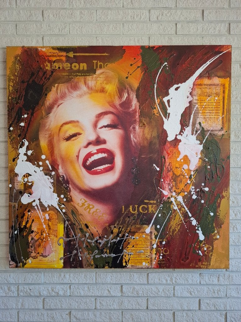 Marilyn Monroe Pop Art schilderij, Antiek en Kunst, Ophalen