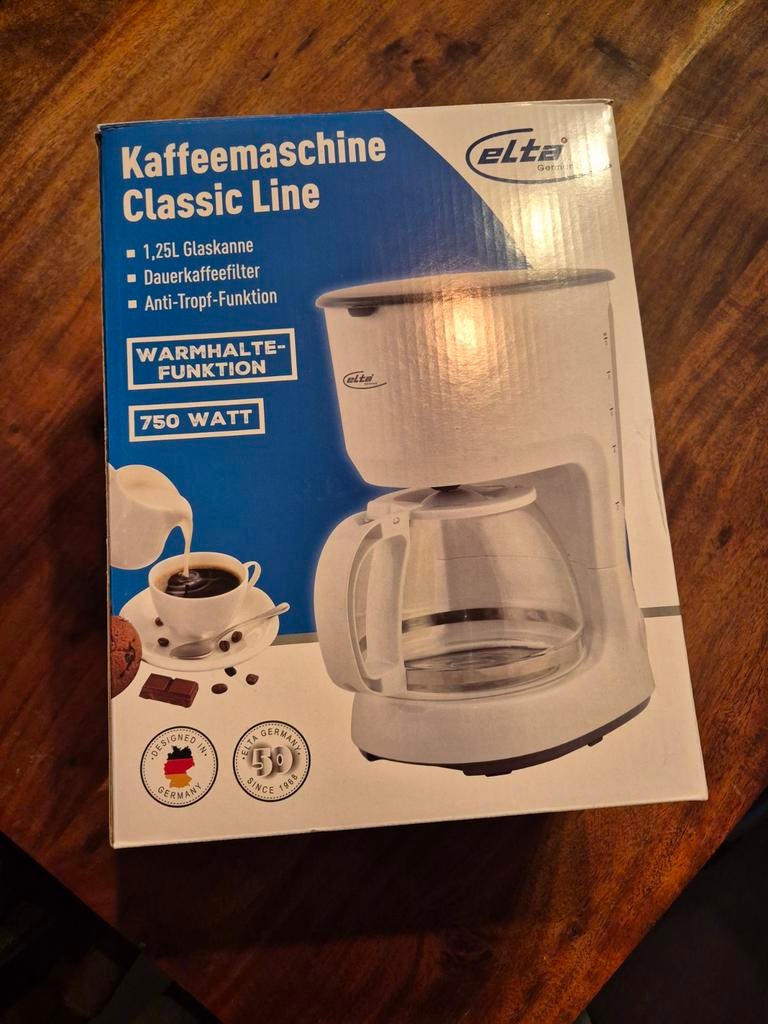 Nieuwe Elta Koffiezetapparaat Classic Line - 750W, Witgoed en Apparatuur, Koffiezetapparaten, 10 kopjes of meer, Gemalen koffie