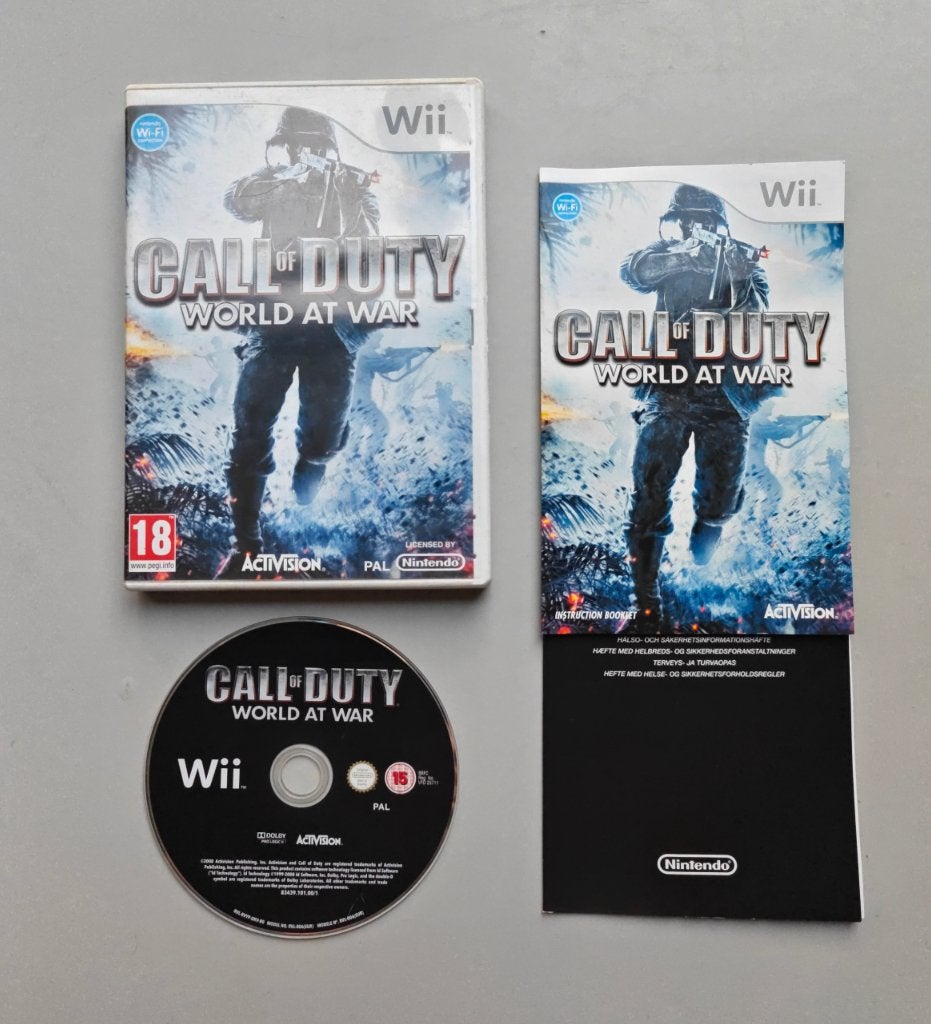 Call of Duty; World at War - Nintendo Wii - Compleet, 1 speler, Ophalen of Verzenden, Zo goed als nieuw, Vanaf 3 jaar