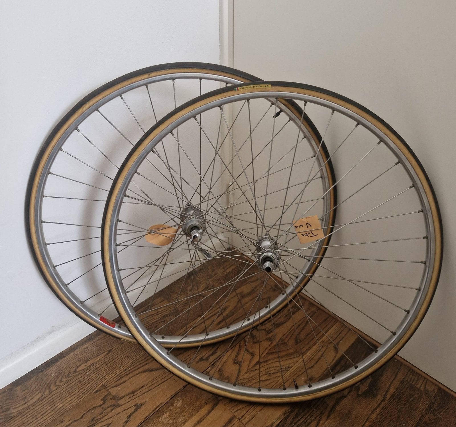 Voor de Eroica's, set tubewielen nieuw!!, Fietsen en Brommers, Fietsonderdelen, Ophalen