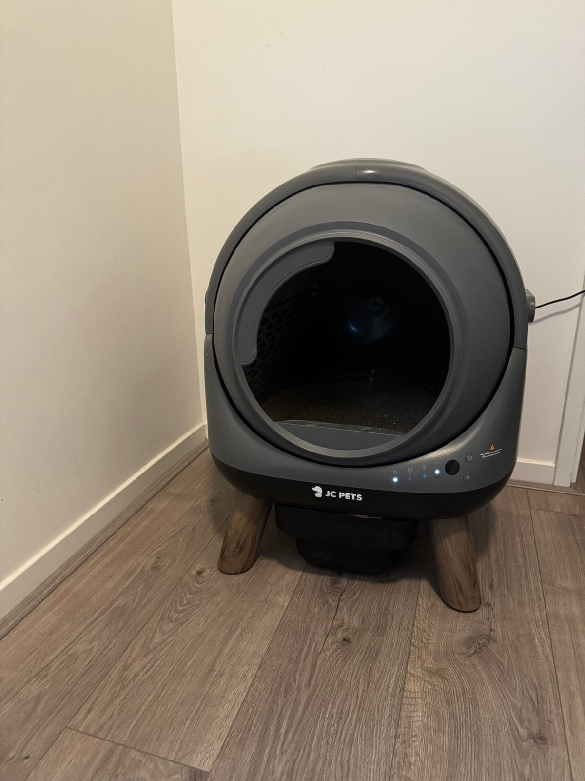 JC Pets Elektrische Kattenbak XXL 65L, Ophalen, Zelfreinigend, Zo goed als nieuw, Open