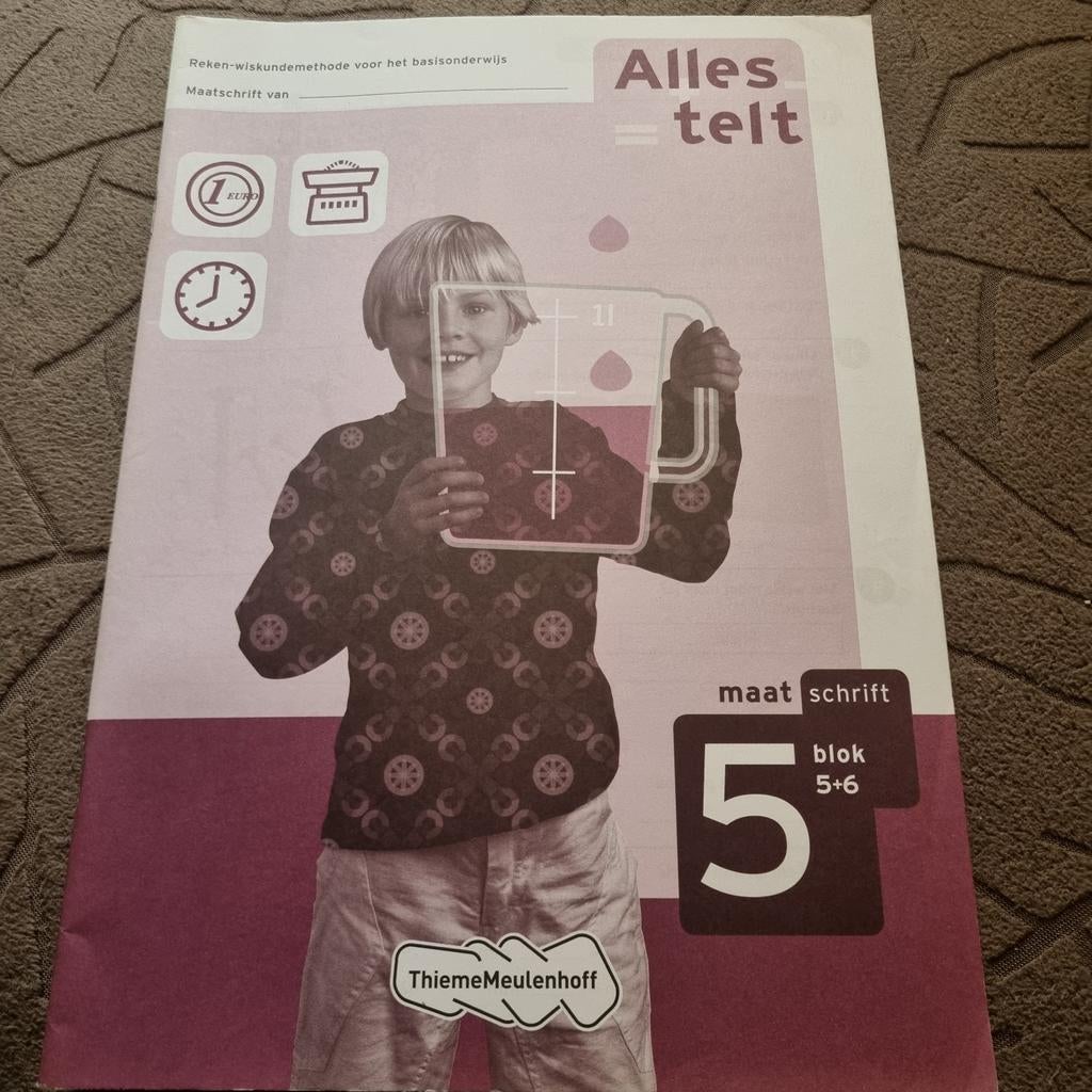 Groep 5 rekenen Alles telt Maatschrift blok 5+6, Ophalen of Verzenden, Nieuw, Non-fictie