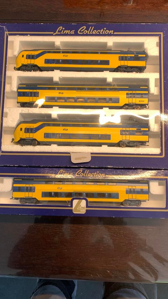 Lima  Set NS dubbeldekker, 4-Delig AC, Hobby en Vrije tijd, Modeltreinen | H0, Ophalen, Wisselstroom, Treinset, Lima