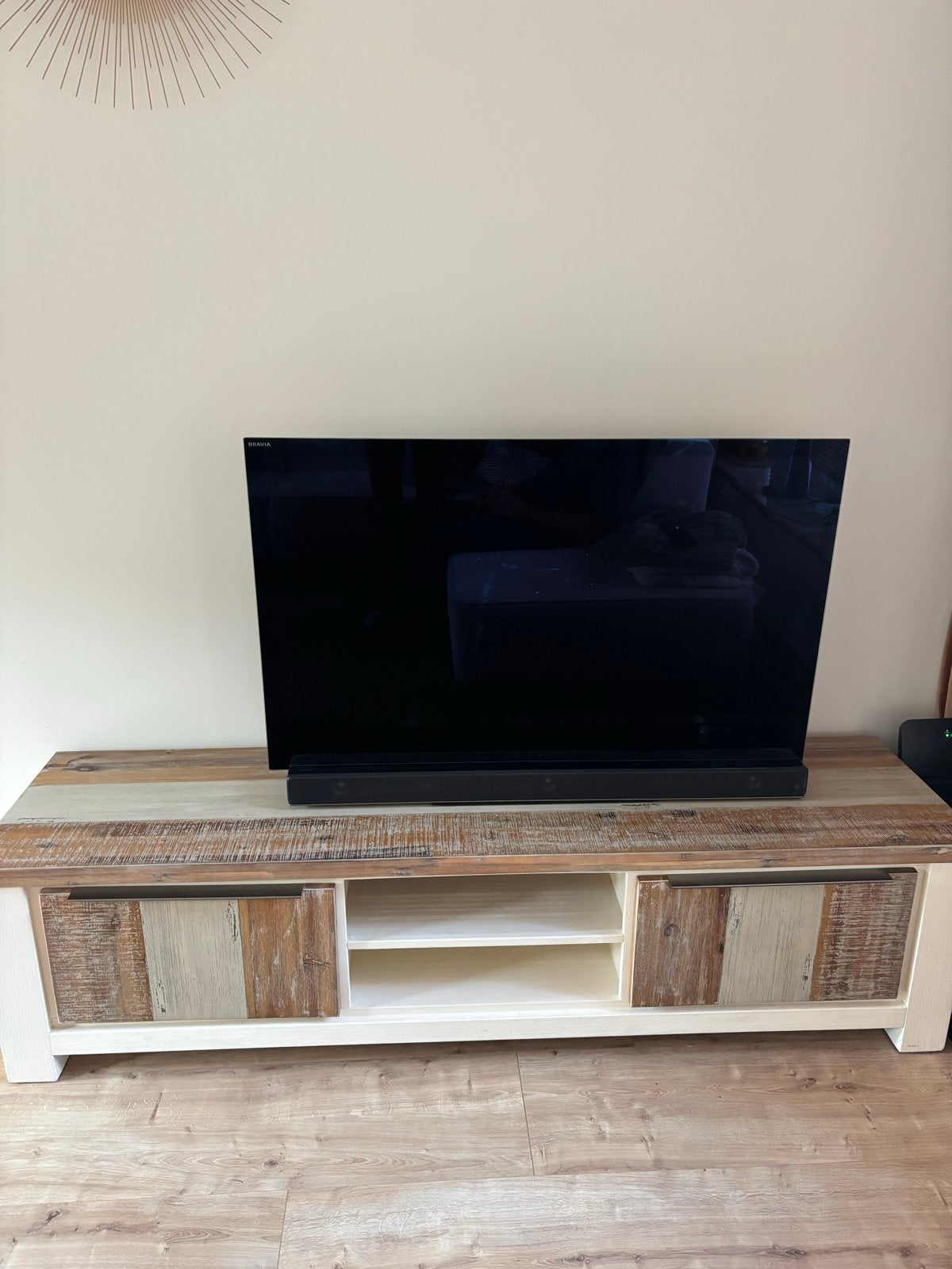 Tv meubel Pronto Wonen - 180x45x47 cm, Huis en Inrichting, 150 tot 200 cm, Ophalen of Verzenden, Zo goed als nieuw, Minder dan 100 cm