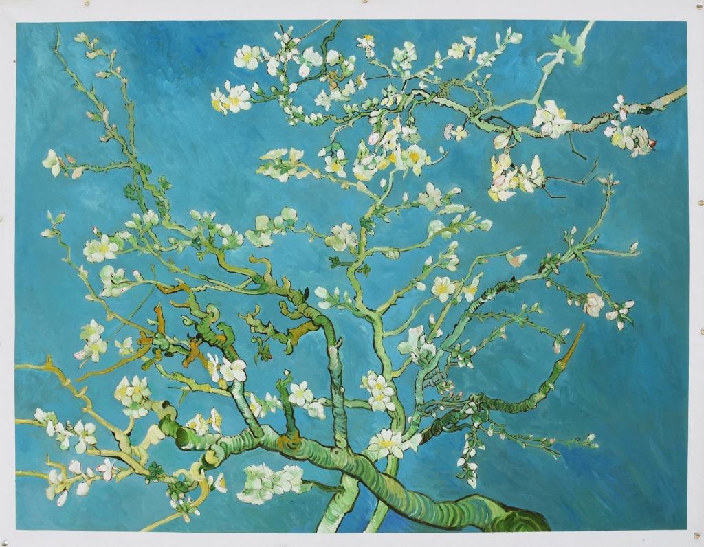Olieverf replica Van Gogh: Amandelbloesem. Groot formaat!, Verzenden