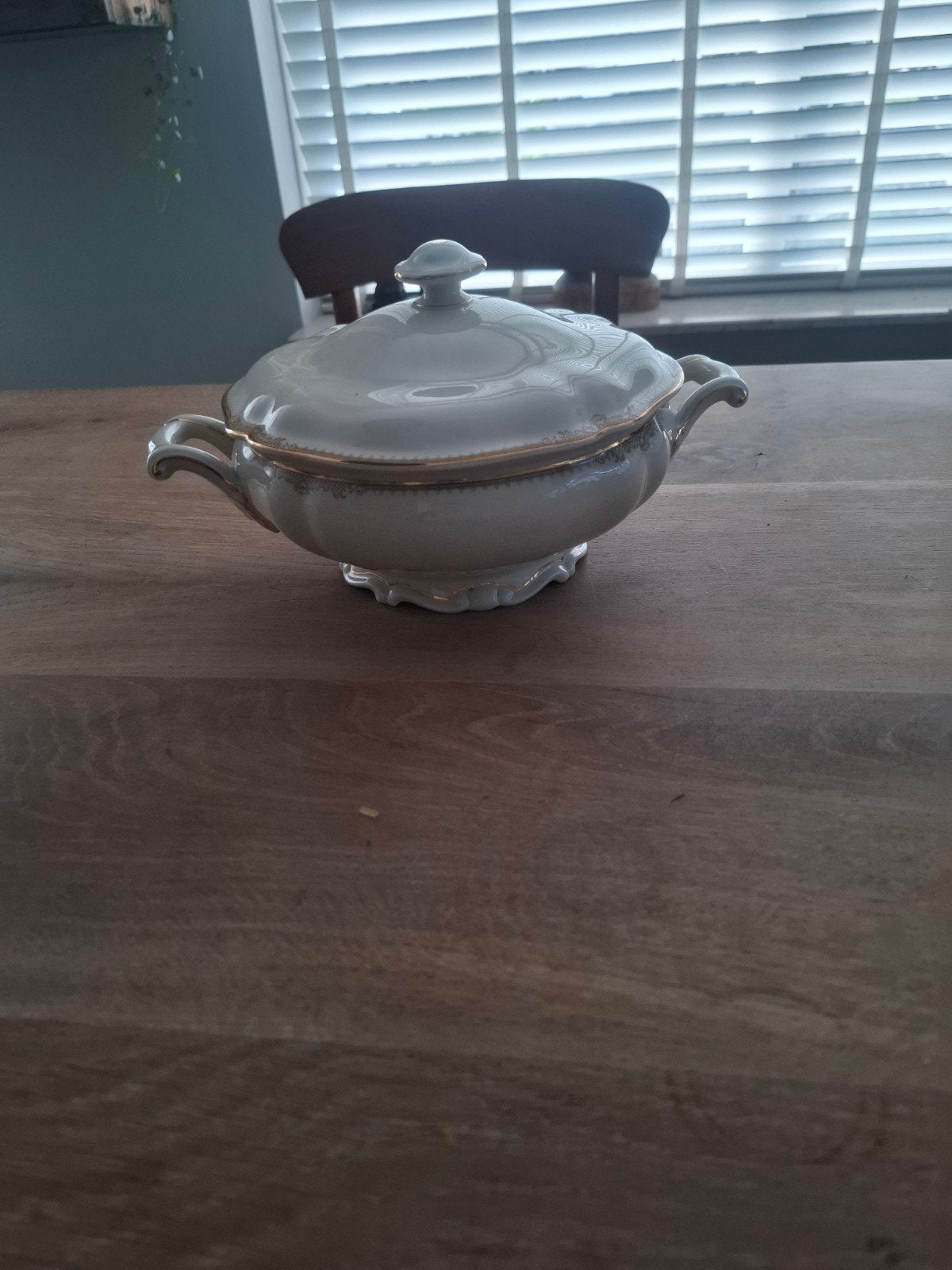 Prachtige Vintage Porseleinen Dekschaal / Soepterrine met Go, Ophalen