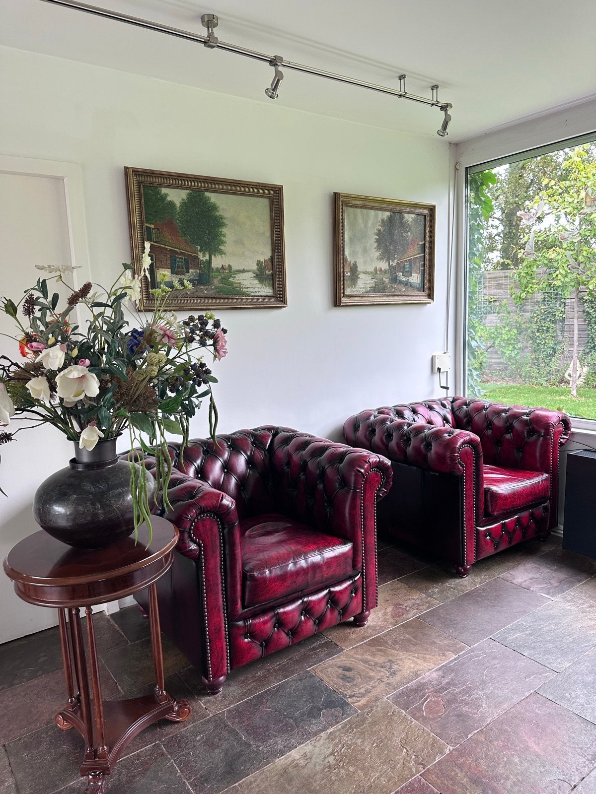 Twee Chesterfield fauteuils - The Chesterfield Brand, Huis en Inrichting, Stoelen, Ophalen, Twee, Leer, Zo goed als nieuw