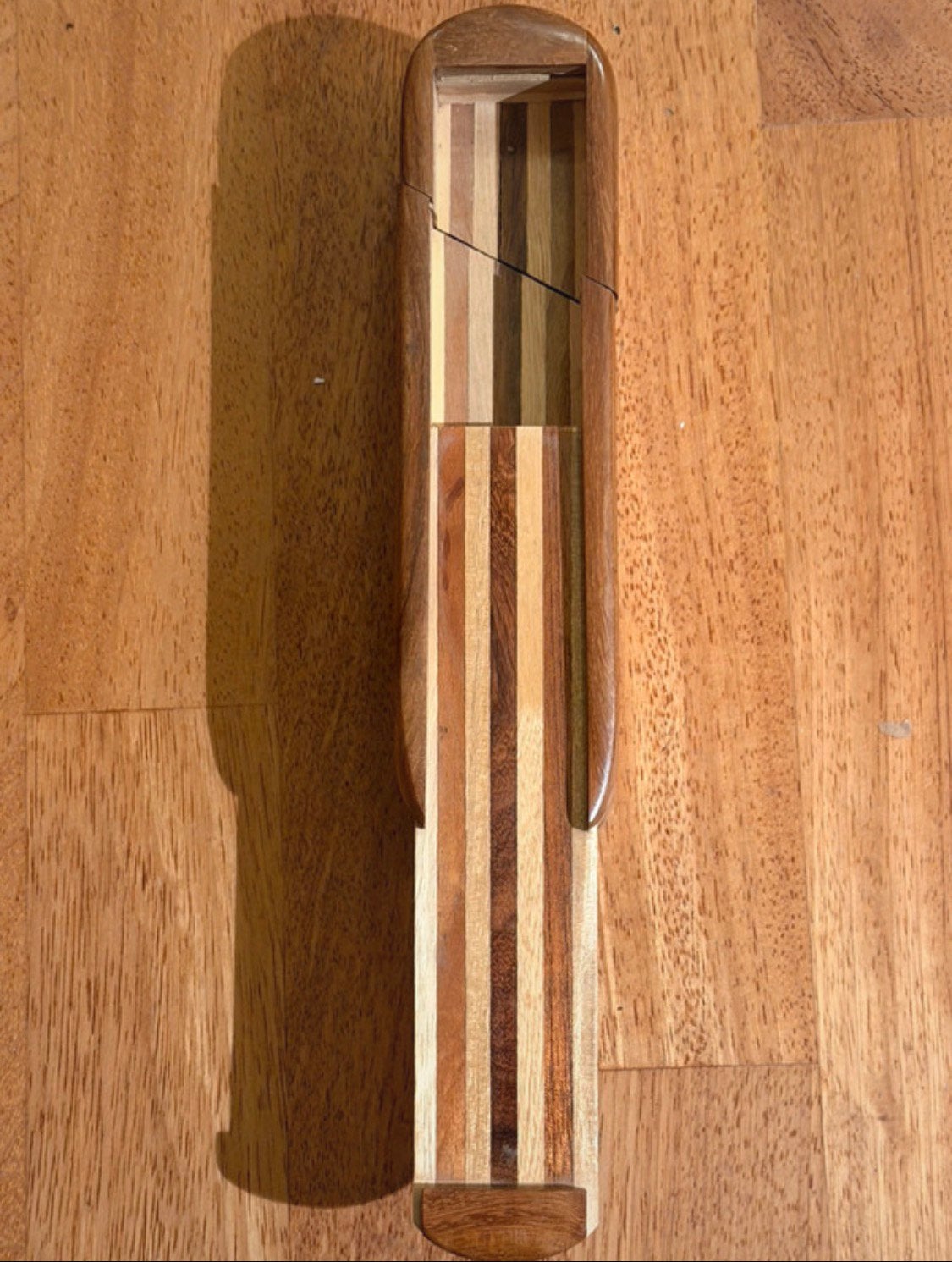 Multi wood striped box, Doos, Minder dan 35 cm, Ophalen of Verzenden, Zo goed als nieuw
