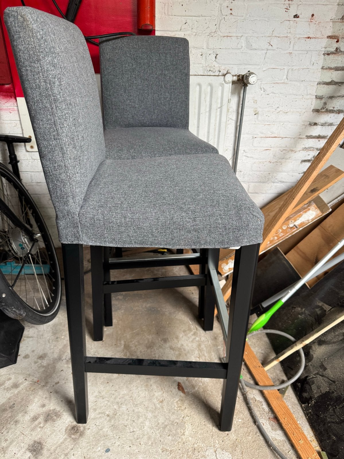 2 IKEA bar krukken - Zo goed als nieuw, Ophalen, Met voetsteun, Zo goed als nieuw, 90 cm of meer