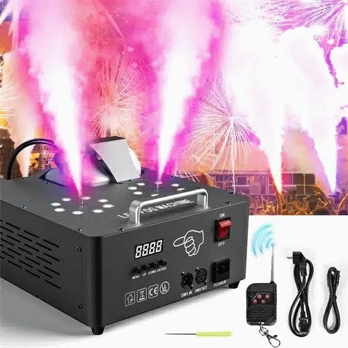 DJLicht 2000W Verticale en Horizontale rookmachine met LED, Geluidgestuurd, Nieuw, Ophalen of Verzenden, .