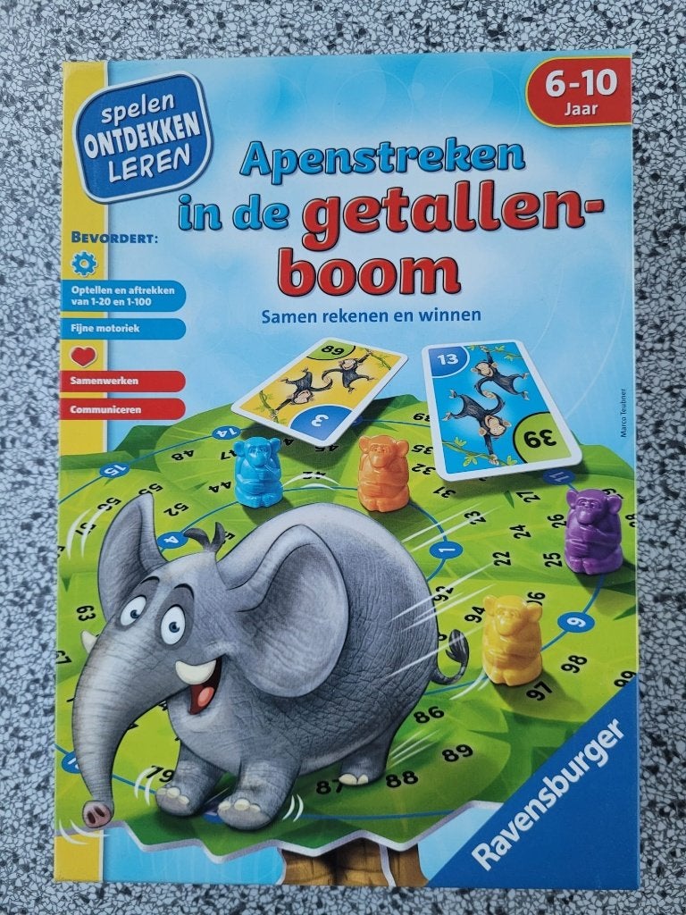 Apenstreken in de getallenboom, Ophalen of Verzenden, Zo goed als nieuw, Rekenen