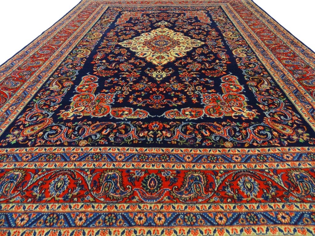 Perzisch tapijt - Sarouk - 300 x 221 cm - Handgeknoopt, Antiek - Klassiek - Modern - Eclectisch, -, -, Blauw