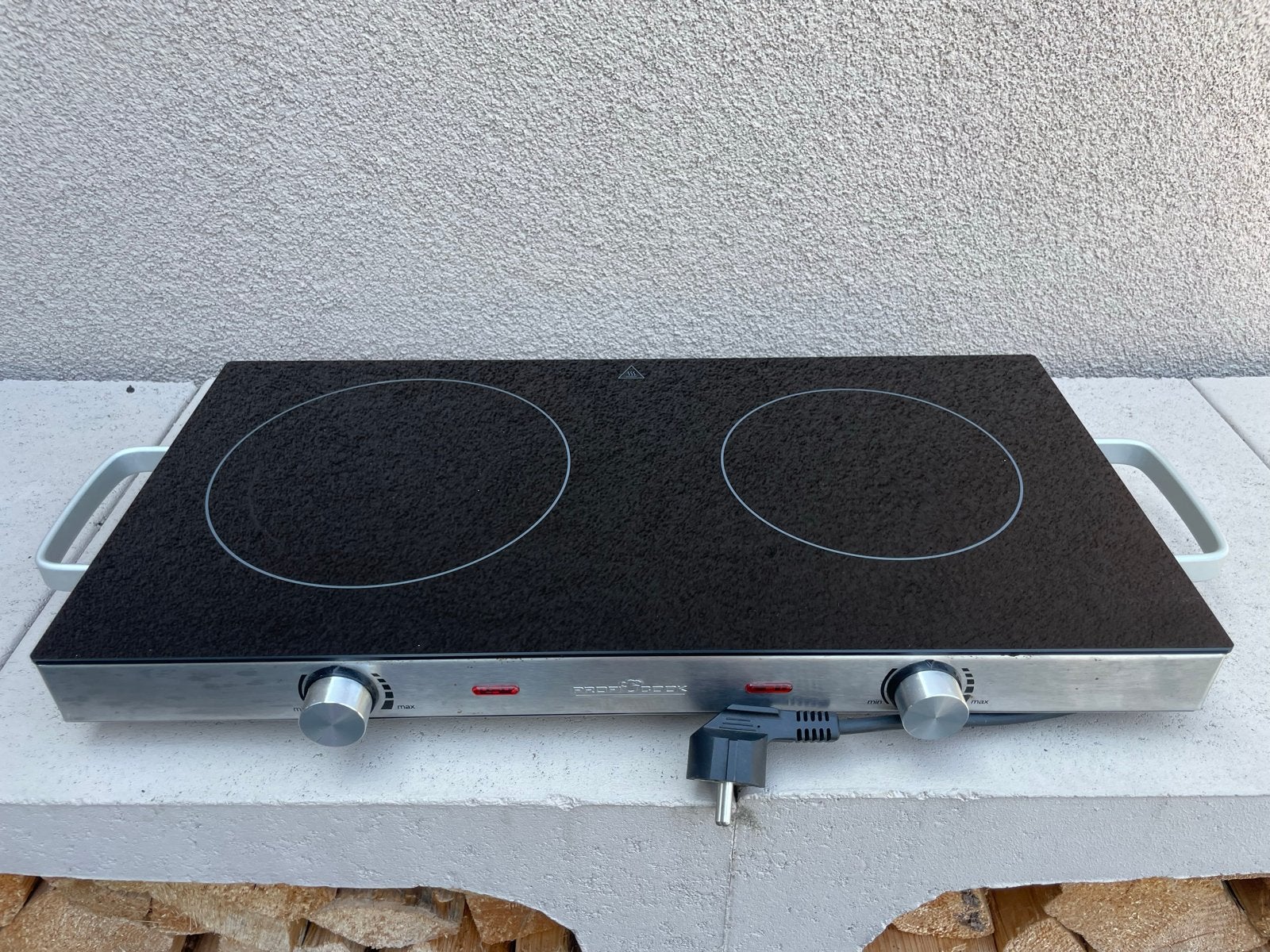 ProfiCook PC-DKP 1211 Dubbele Kookplaat - Inductie, Witgoed en Apparatuur, Kookplaten, Gebruikt, Keramisch, 3 kookzones of minder