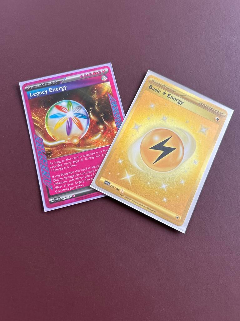 Pokémon TCG: Legacy Energy & Basic 4 Energy Kaarten, Ophalen of Verzenden, Zo goed als nieuw, Meerdere kaarten, Foil