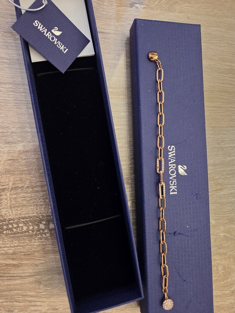 Armband van het merk Swaroski, Gebruikt, Staal, Met kristal, Ophalen of Verzenden