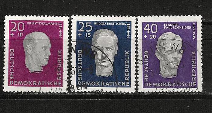 DDR 606-608, Ophalen of Verzenden, DDR, Gestempeld