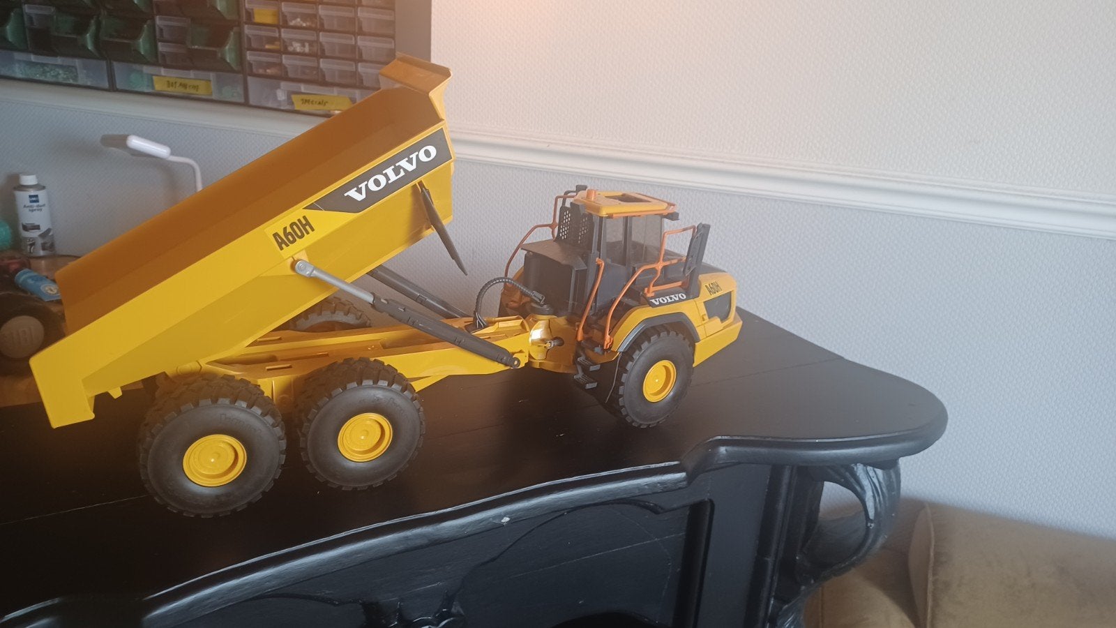 Bruder Volvo A60H Dumper - Speelgoed, Ophalen of Verzenden, Zo goed als nieuw, Overige typen, Overige merken