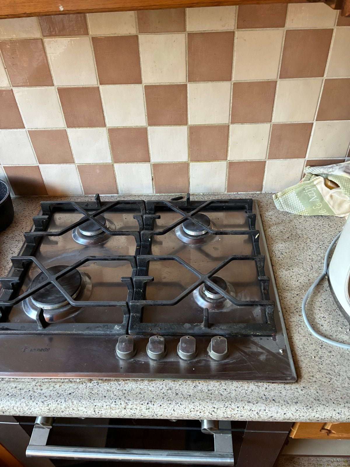 Bauknecht gasfornuis - 4 pitten, Witgoed en Apparatuur, Gebruikt, Gas, 85 tot 90 cm, 4 kookzones