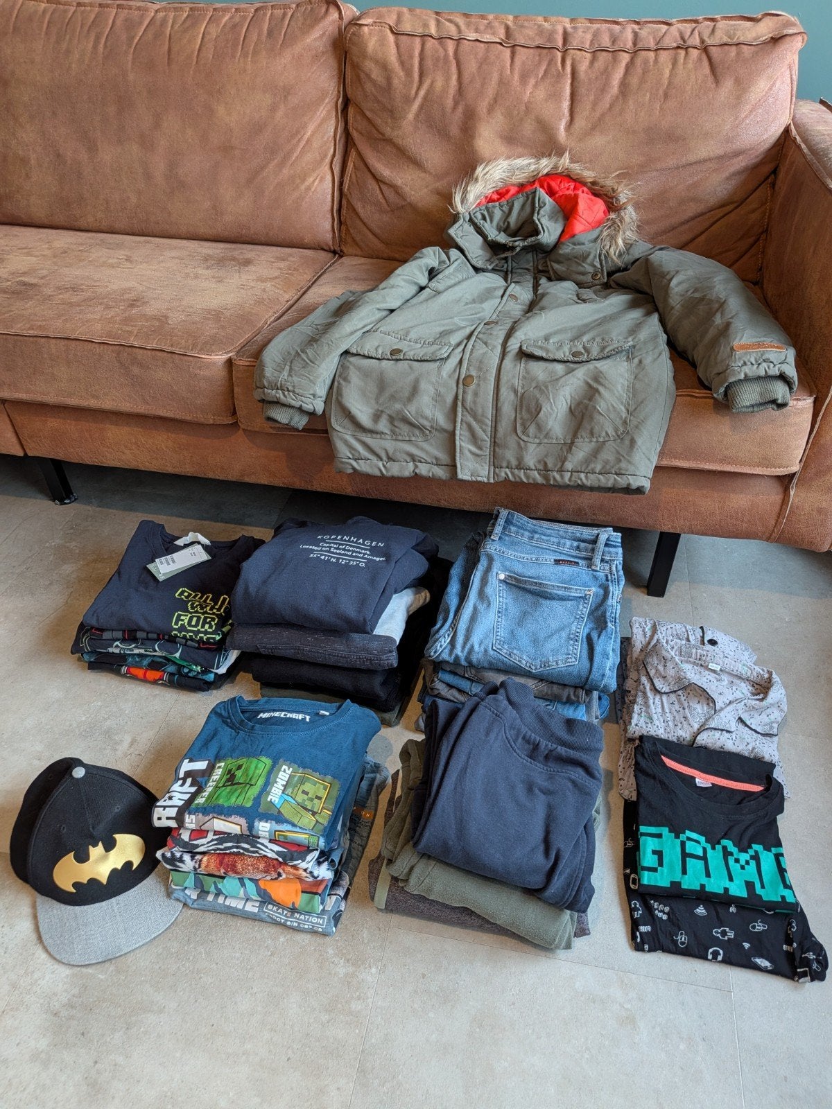 Grote kledingbundel kledingpakket voor jongens, maat 158/164, Ophalen, Gebruikt, Diverse merken, Jongen