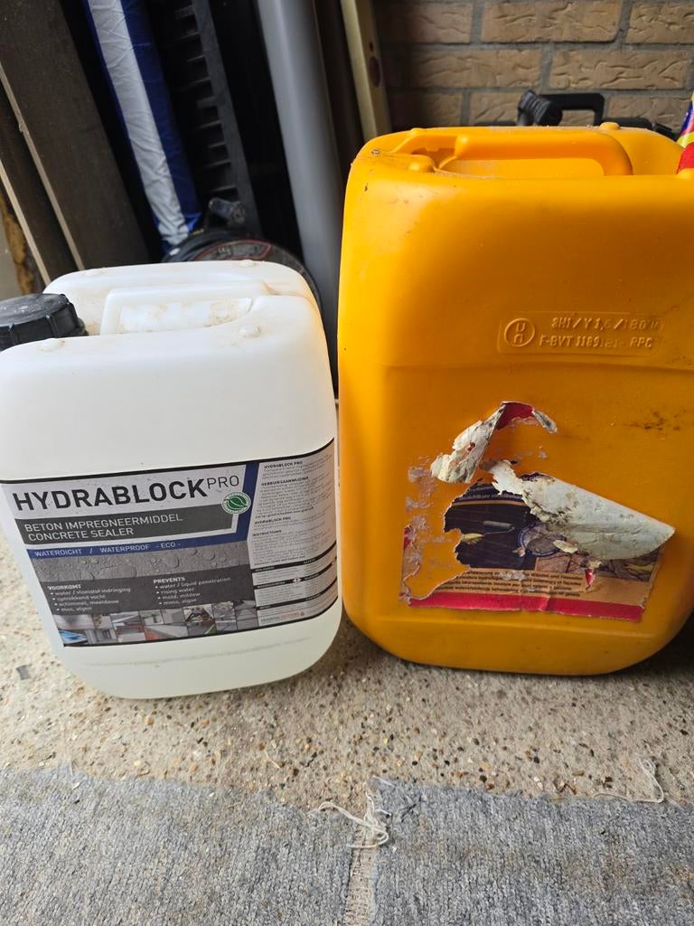 GREENSEAL HYDRABLOCK PRO Beton Impregneermiddel, Ophalen, Gebruikt
