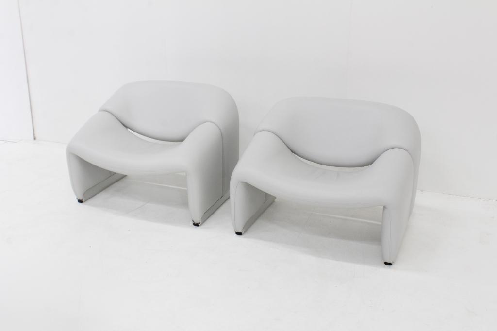 Set van 2 Artifort Groovy fauteuils F598 Pierre Paulin, Huis en Inrichting, Fauteuils, Design, Ophalen of Verzenden, 50 tot 75 cm