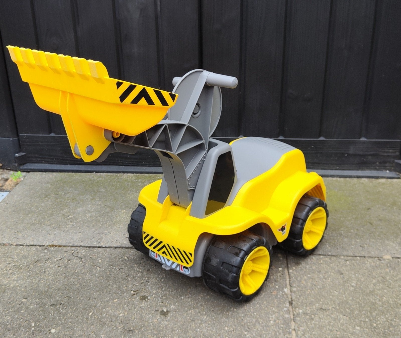 Loopauto Graafmachine - Geel/Grijs, Ophalen, Zo goed als nieuw, Loopvoertuig