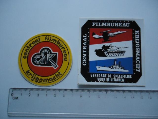 sticker oud LEGER film bureau defensie bioscoop heemstede, Verzamelen, Stickers, Verzenden, Zo goed als nieuw, Bedrijf of Vereniging