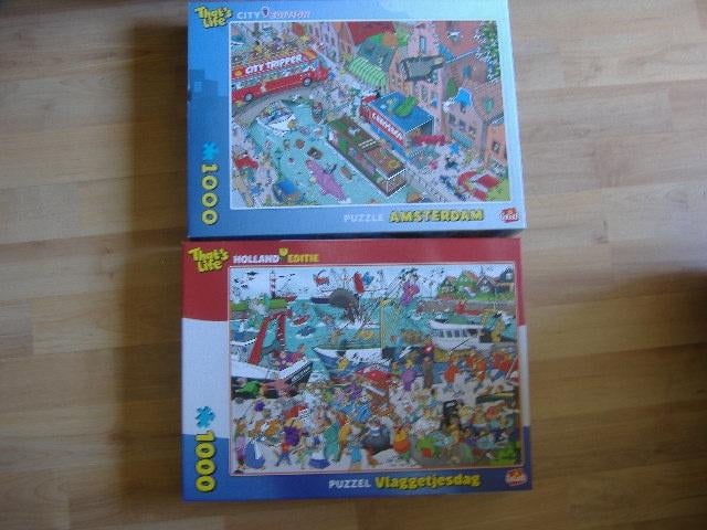 That s Life  puzzels  Holland editie en gallery, Ophalen of Verzenden, 500 t/m 1500 stukjes, Zo goed als nieuw, Legpuzzel