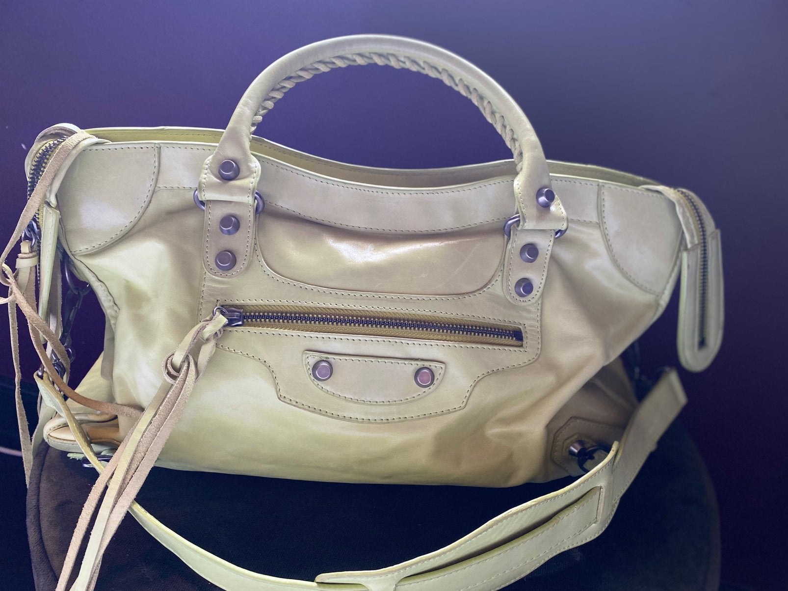 Balenciaga, Classic City, Authentic Balenciaga, Olive Green, Ophalen of Verzenden, Zo goed als nieuw, Groen, Schoudertasje