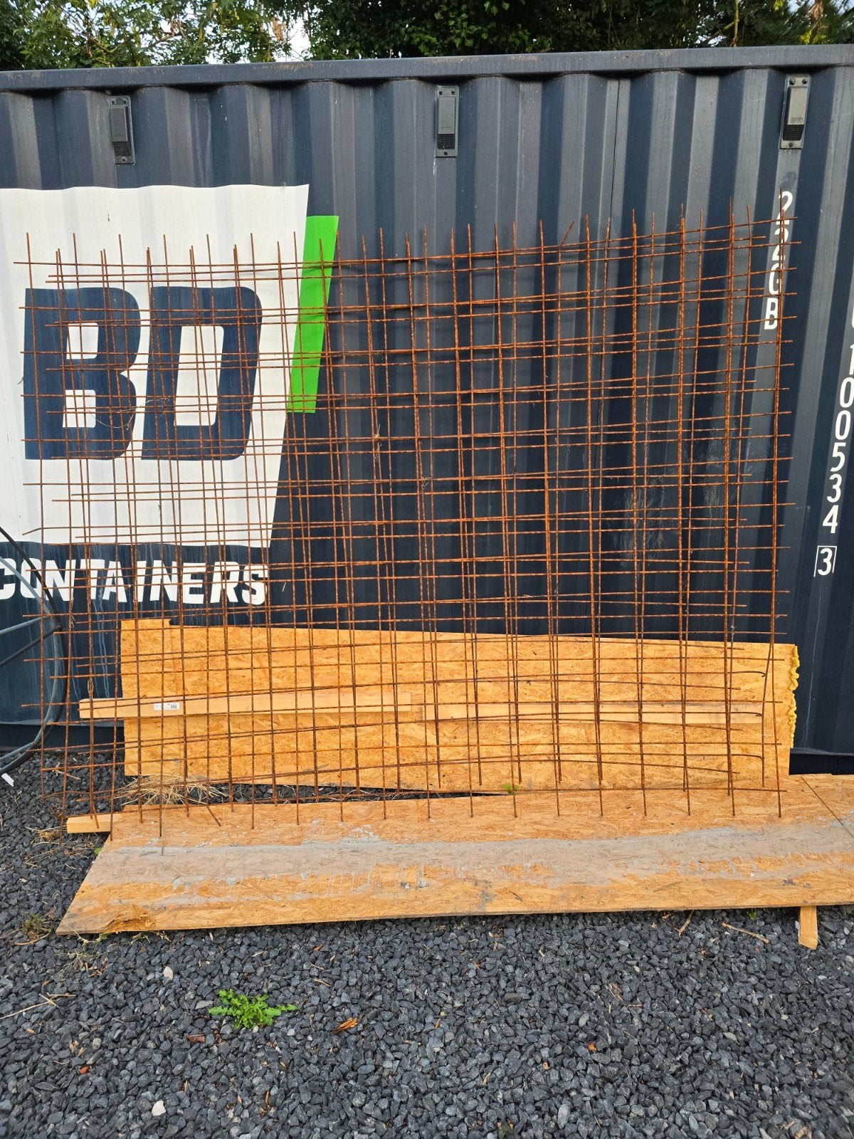 3x Bouwstaalmatten 2x2,4m - Gebruikt maar functioneel, Doe-het-zelf en Verbouw, Metalen, Ophalen, Gebruikt