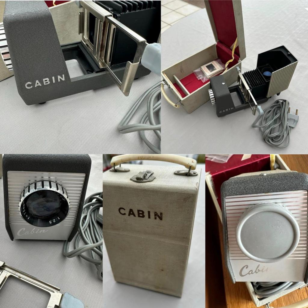 Vintage CABIN Diaprojector met Koffer - Goede Staat, Ophalen of Verzenden, Gebruikt