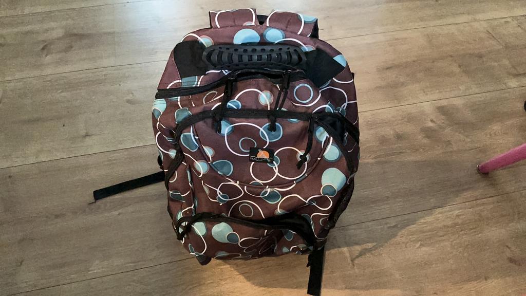 Ruime  vrolijke rugzak trolley, 25 tot 40 cm, Ophalen of Verzenden, Zo goed als nieuw, Overige merken