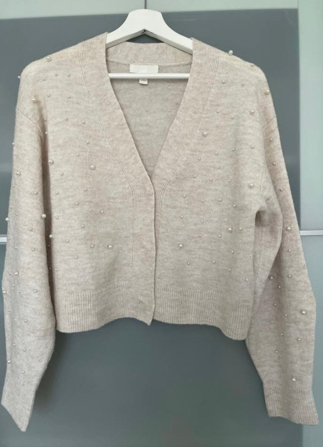 Vest met parels, H&M, Beige, Ophalen of Verzenden, Zo goed als nieuw