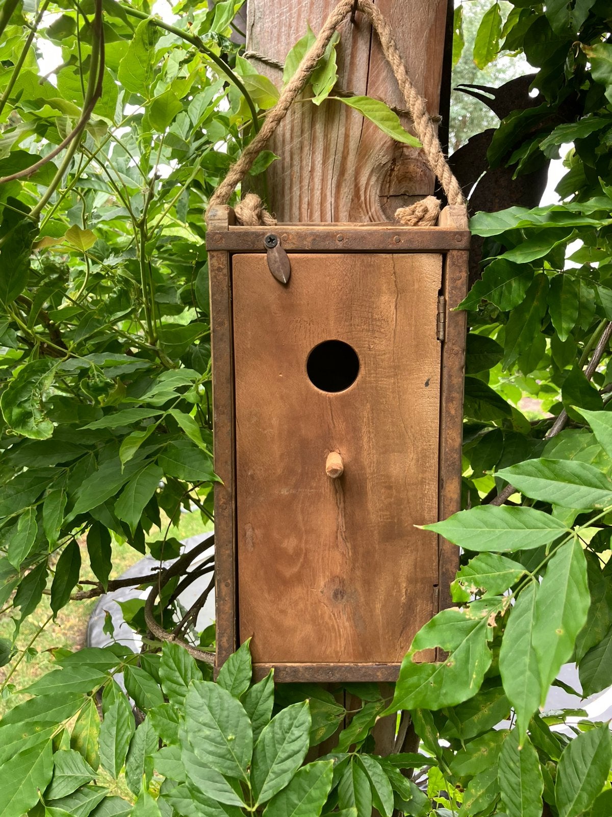 Houten nestkastje, vogelhuisje steenmal, Ophalen of Verzenden, Zo goed als nieuw