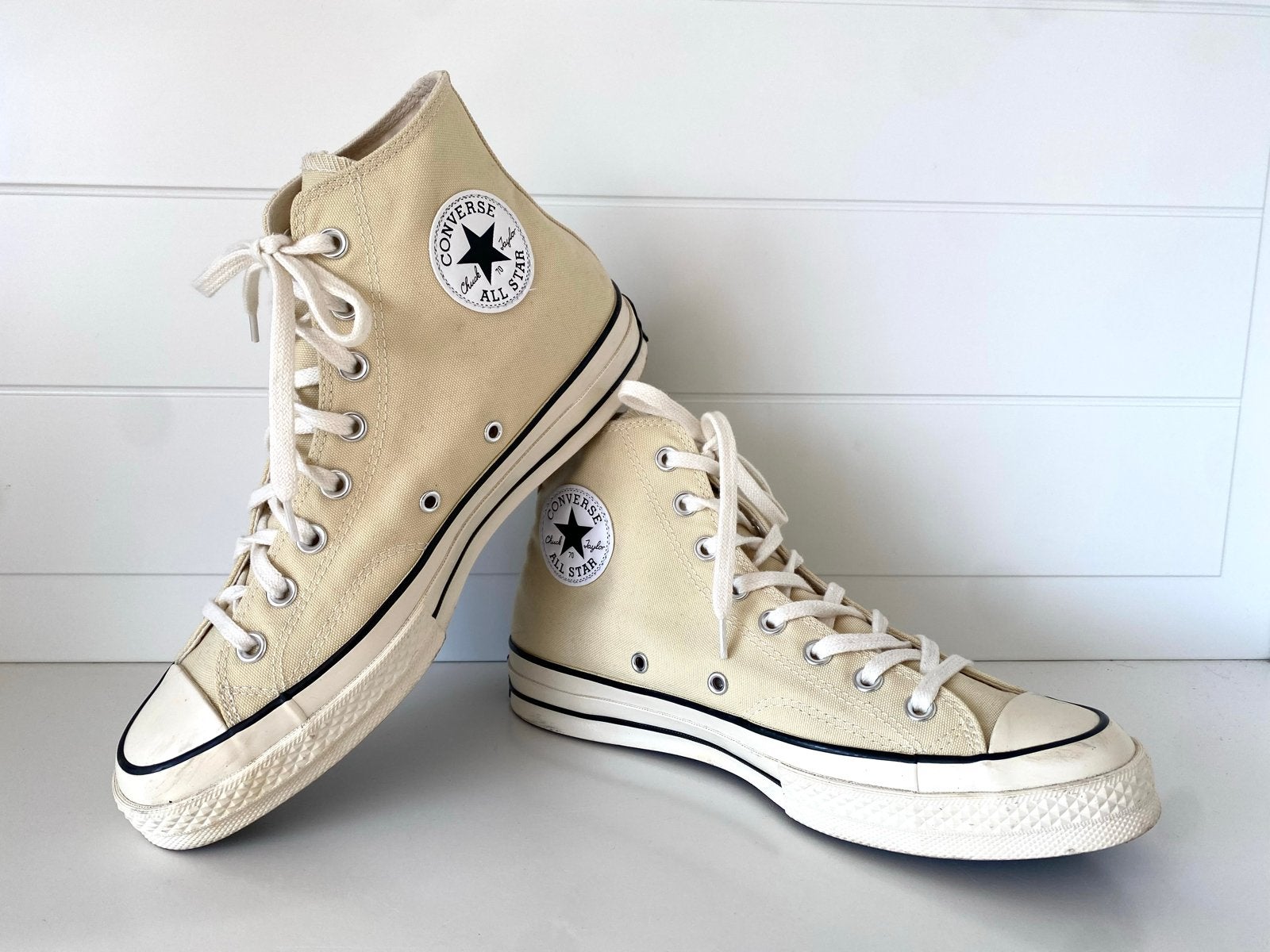 Converse All Star Chuck 70 High Top Sneakers Beige Maat 41.5, Ophalen of Verzenden, Zo goed als nieuw, Beige, Sneakers of Gympen