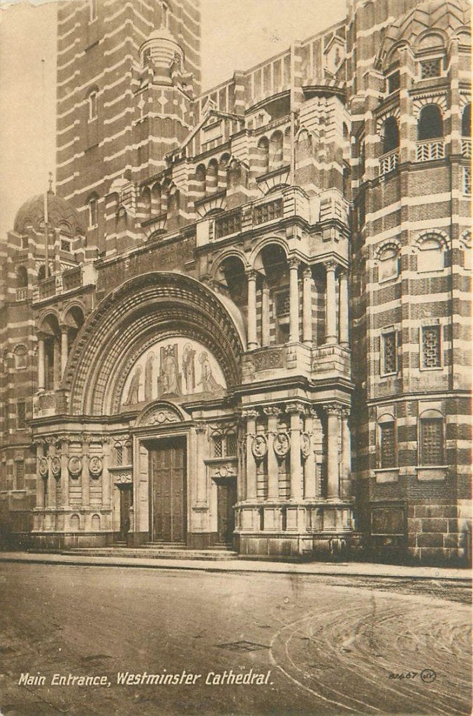 701-467-005 London Westminster Cathedral, Verzamelen, Ansichtkaarten | Buitenland, Verzenden, Voor 1920, Engeland