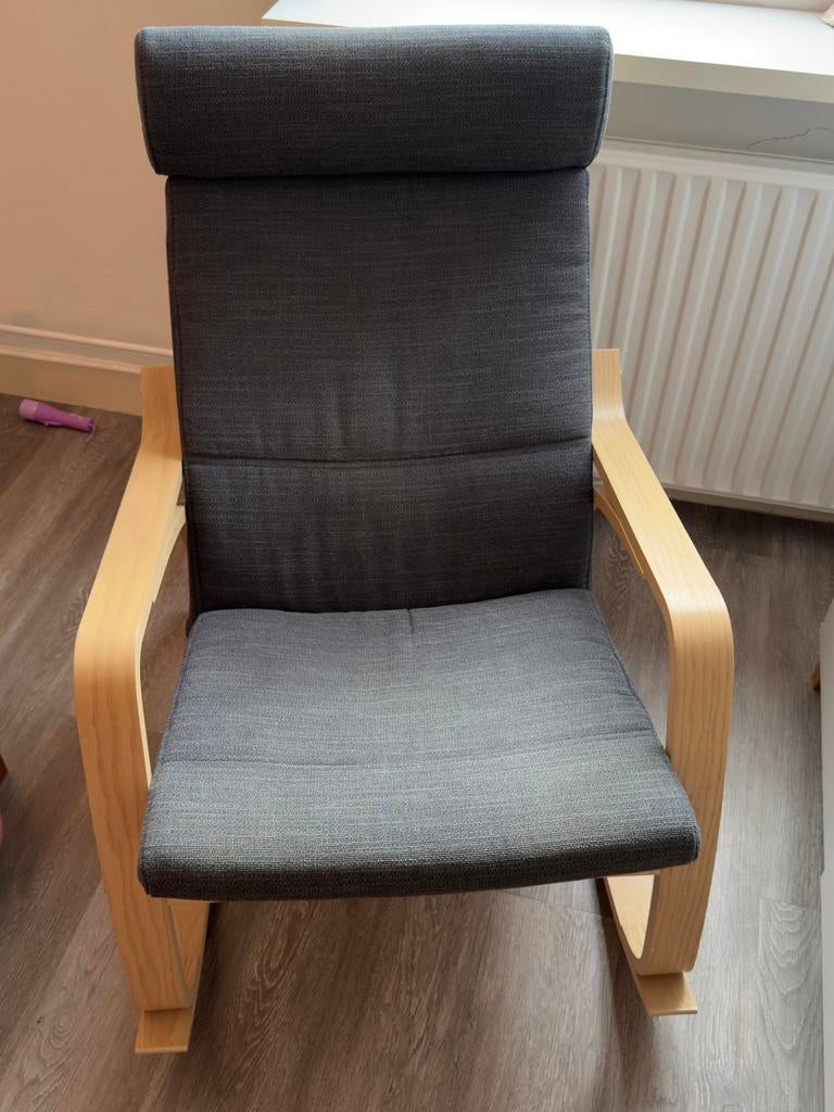 POÄNG Schommelstoel, Ophalen, 75 tot 100 cm, Zo goed als nieuw, 50 tot 75 cm