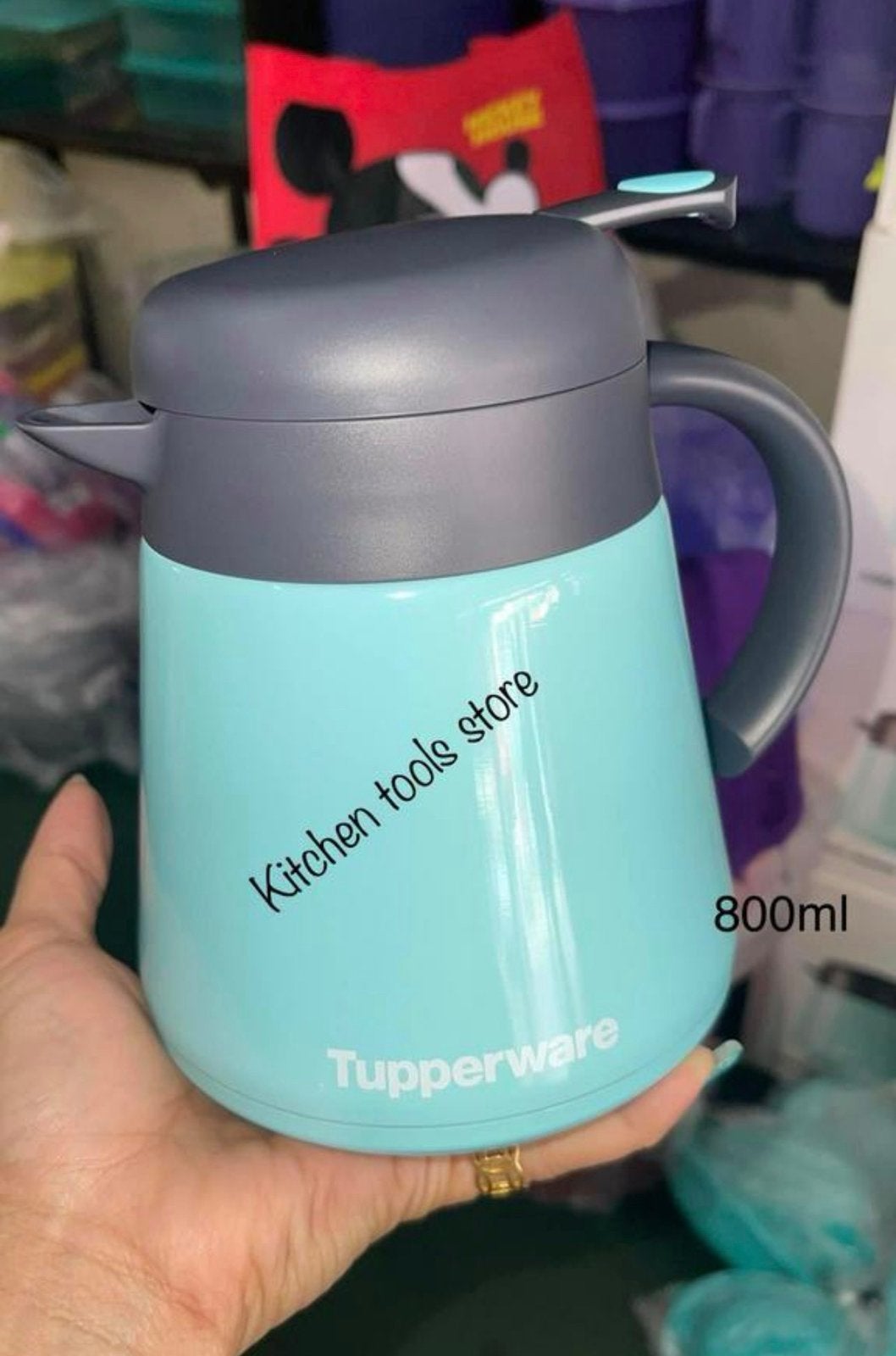 Tupperware koffiekan thermoskan 800ml onbreekbare binnenkant, Ophalen of Verzenden, Nieuw, Overige kleuren, Beker of Kan
