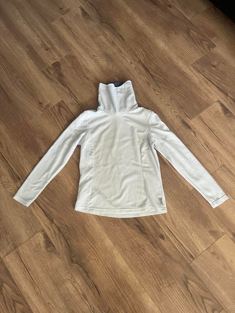 Quechua Witte Fleece Trui - Warm & Comfortabel, Ophalen, Zo goed als nieuw, Maat 38/40 (M), Wit