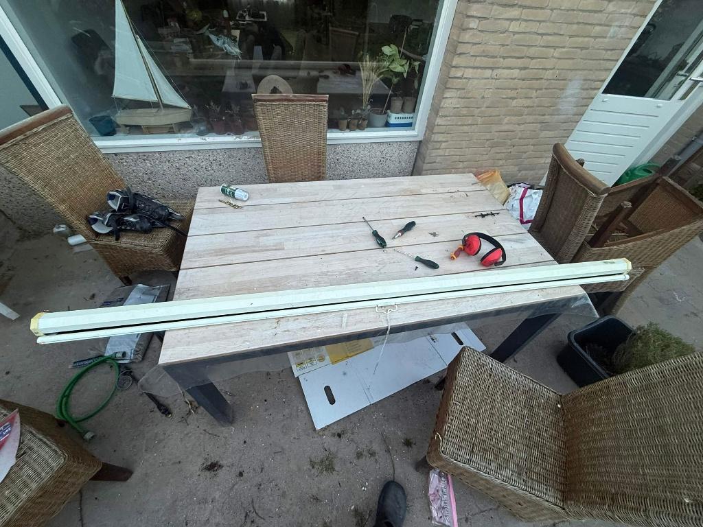 Projectiescherm / beamer scherm 2 meter, Ophalen of Verzenden, Gebruikt