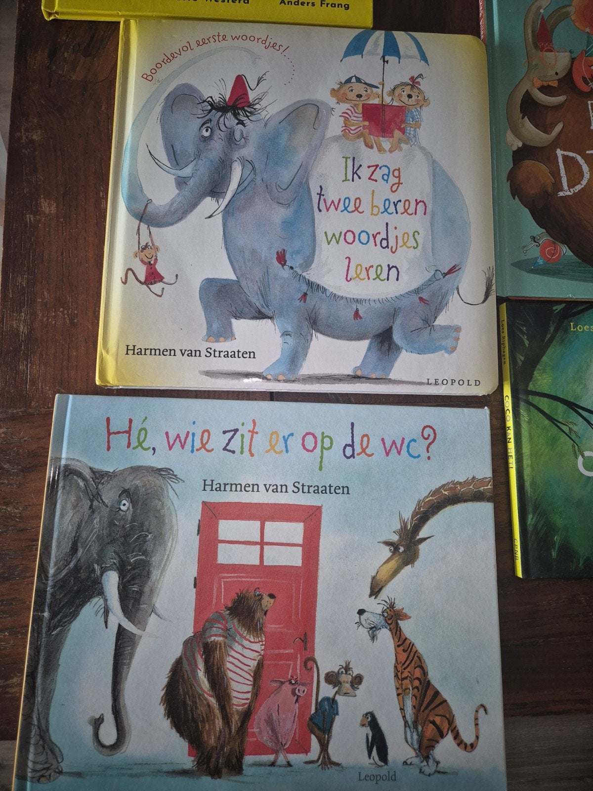 Kinderboeken: Ik zag twee beren, Hé, wie zit er op de wc?, Fictie algemeen, Jongen of Meisje, Harmen van Straaten, Voorleesboek